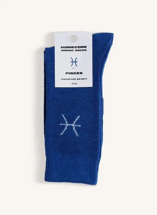 Homecore - Zodyak Fische Socken | Dunkelblau