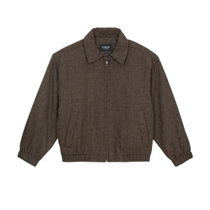 Finger in the nose - Sage Houndstooth Yün Ceket | Kahverengi