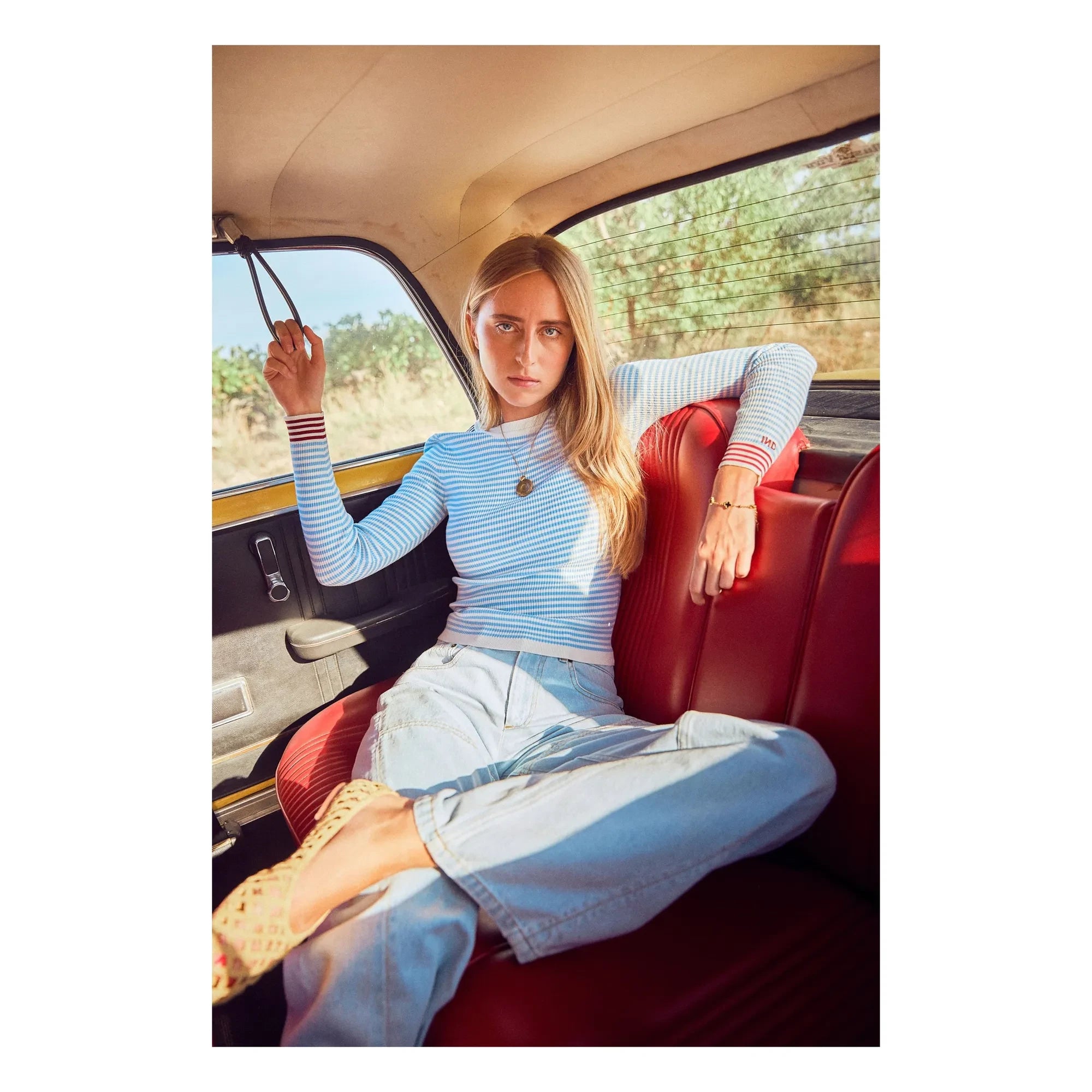 Indee - Vesuvio Gestreifter Pullover | Blau