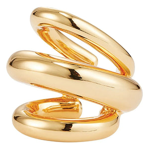 Jenny Bird - Triple Tome Earcuff | Gold