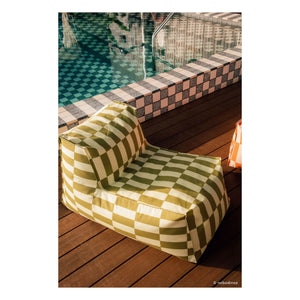 Nobodinoz - Matteo Tiles Outdoor-Langhocker | Grün
