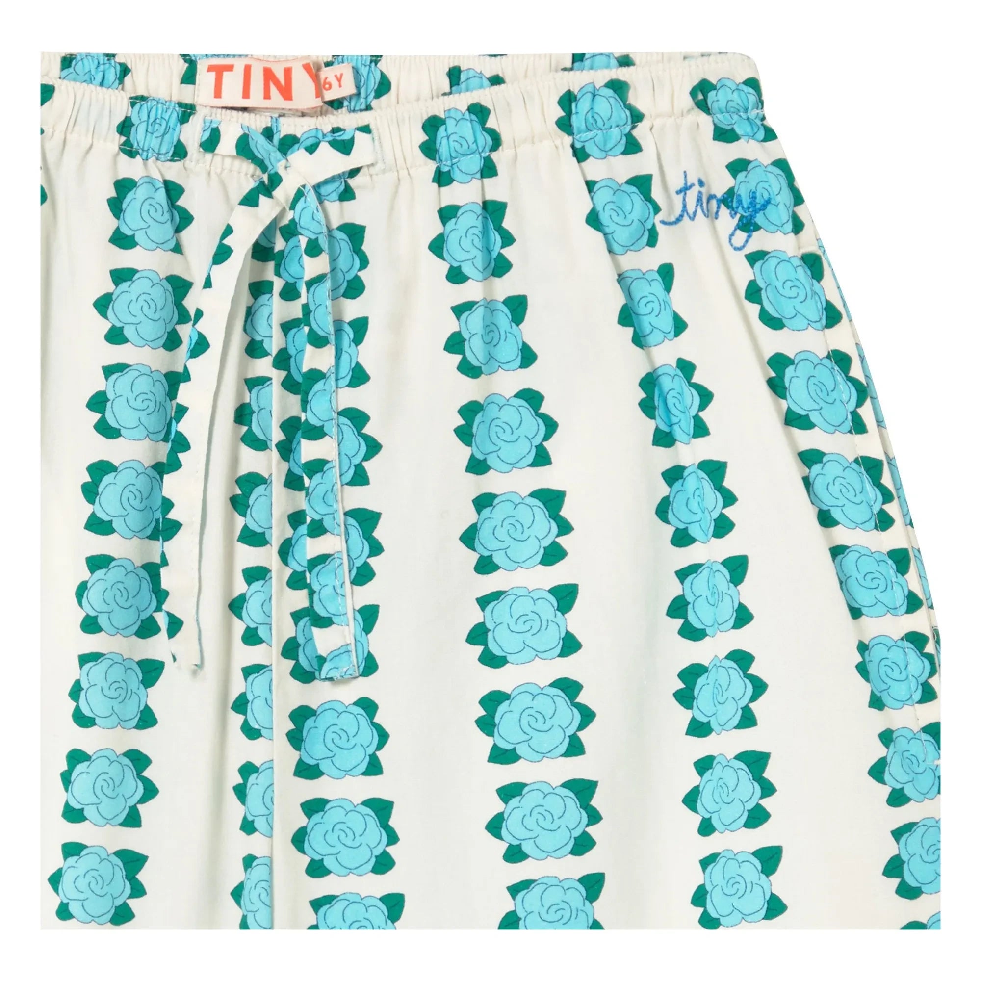 Tinycottons - Hose mit Blumenmuster | Weiß