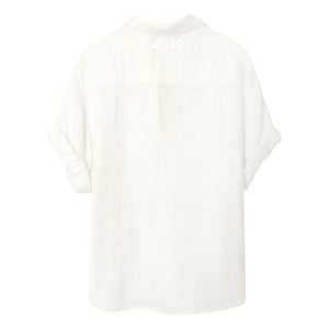 Xirena - Cruz Bluse aus Baumwollmusselin | Weiß