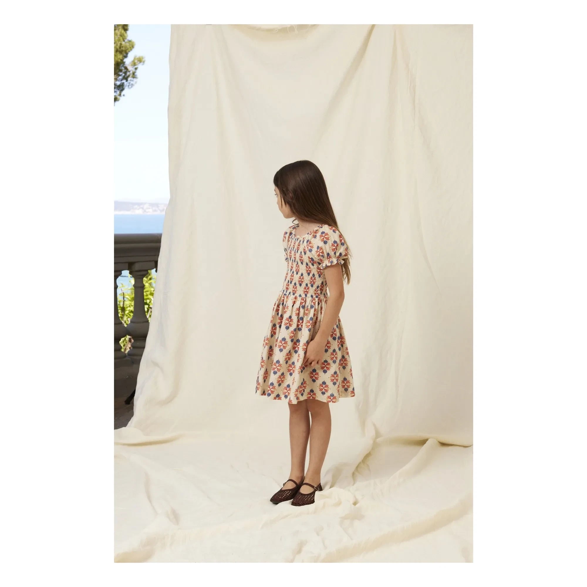 Bebe Organic - Kaia Gerafftes Kleid | Creme