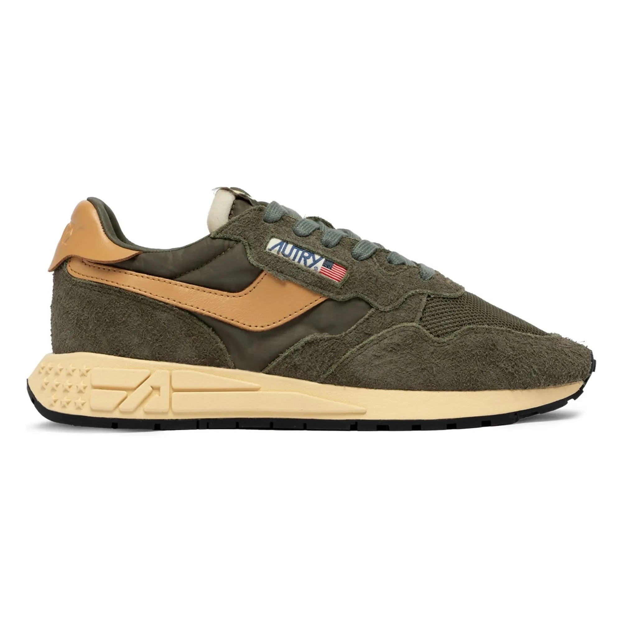 Autry - Baskets Reelwind Low Bicolore Wildleder | Khaki