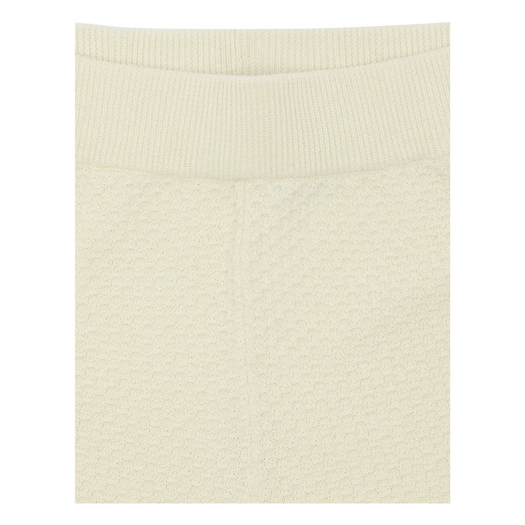 FUB - Bio-Baumwolle Feinstrick Piqué Shorts | Ecru