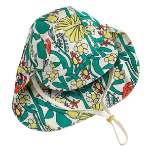 Bobo Choses - Baby Badekappe mit Blumenmuster | Weiß