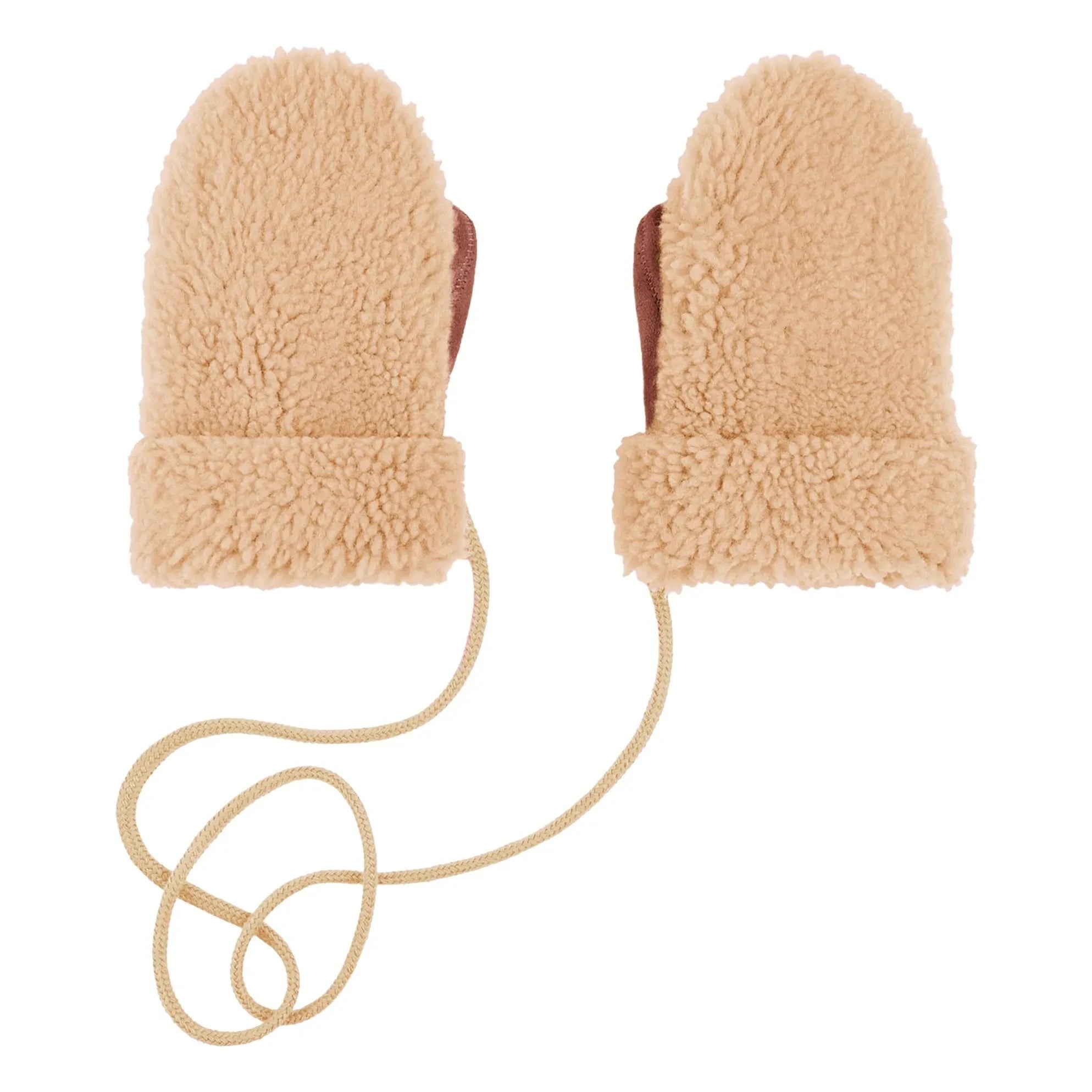ILDA'S sheep - Teddy Merinowoll-Handschuhe - Kinderkollektion | Beige
