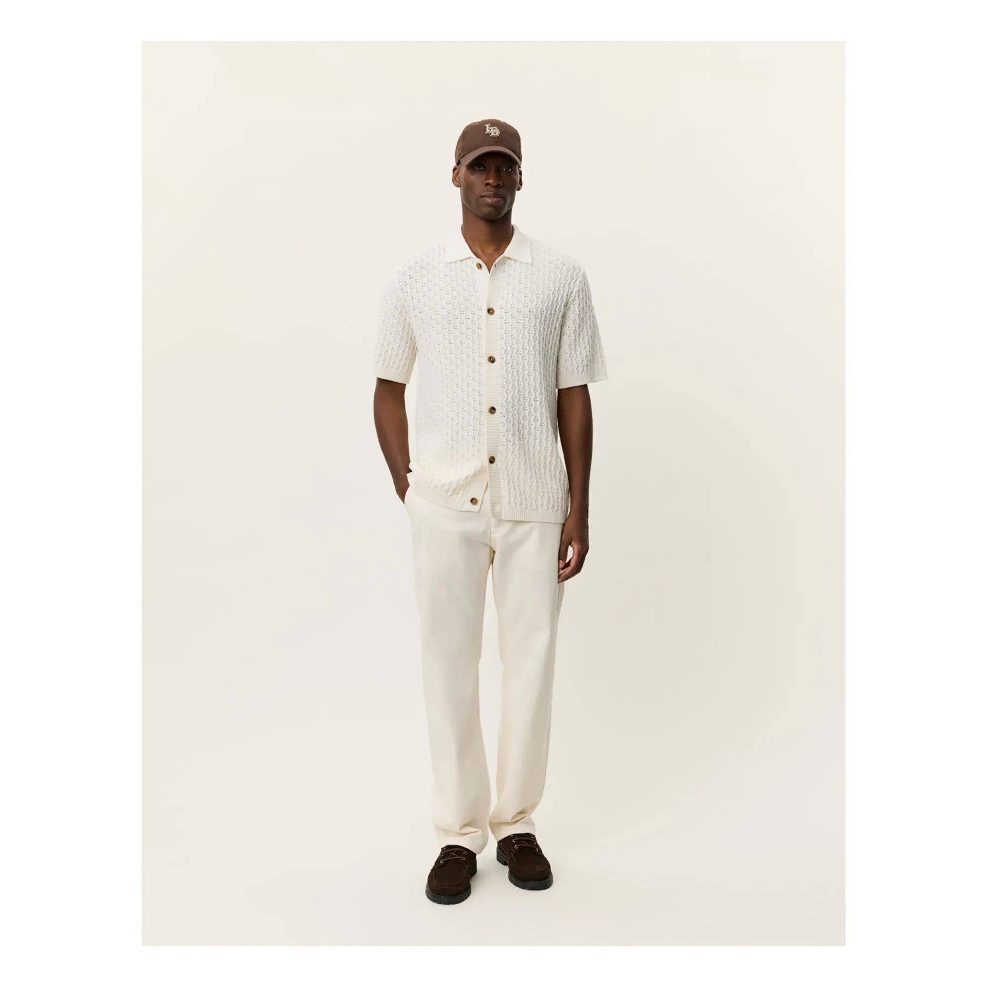 Les Deux - Gespertus T-Shirt aus Bio-Baumwolle | Weiß