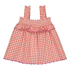 Hallo Simone – Iris Vichy Top | Rot