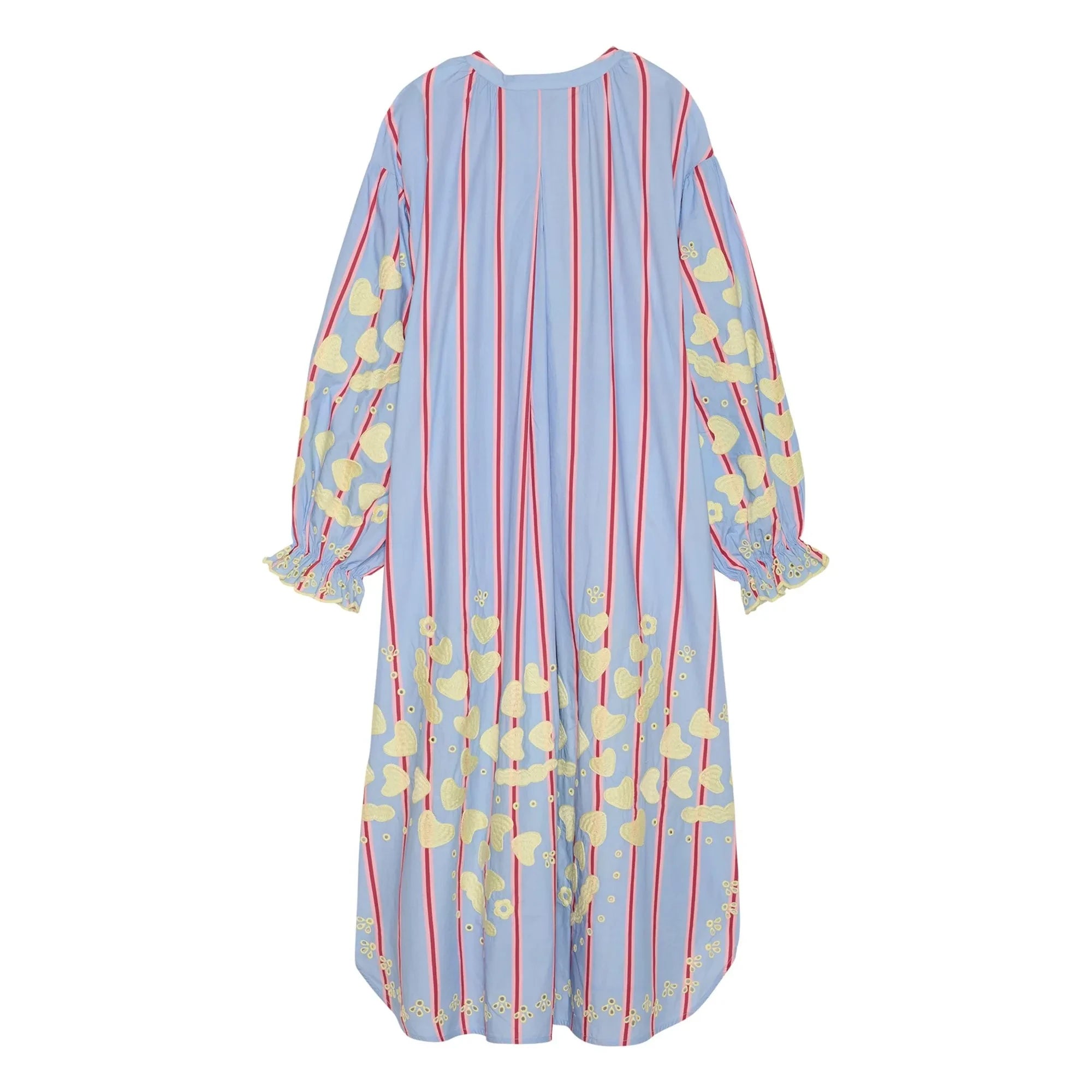 SISSEL EDELBO - Elisabeth Gestreiftes Kleid | Blau