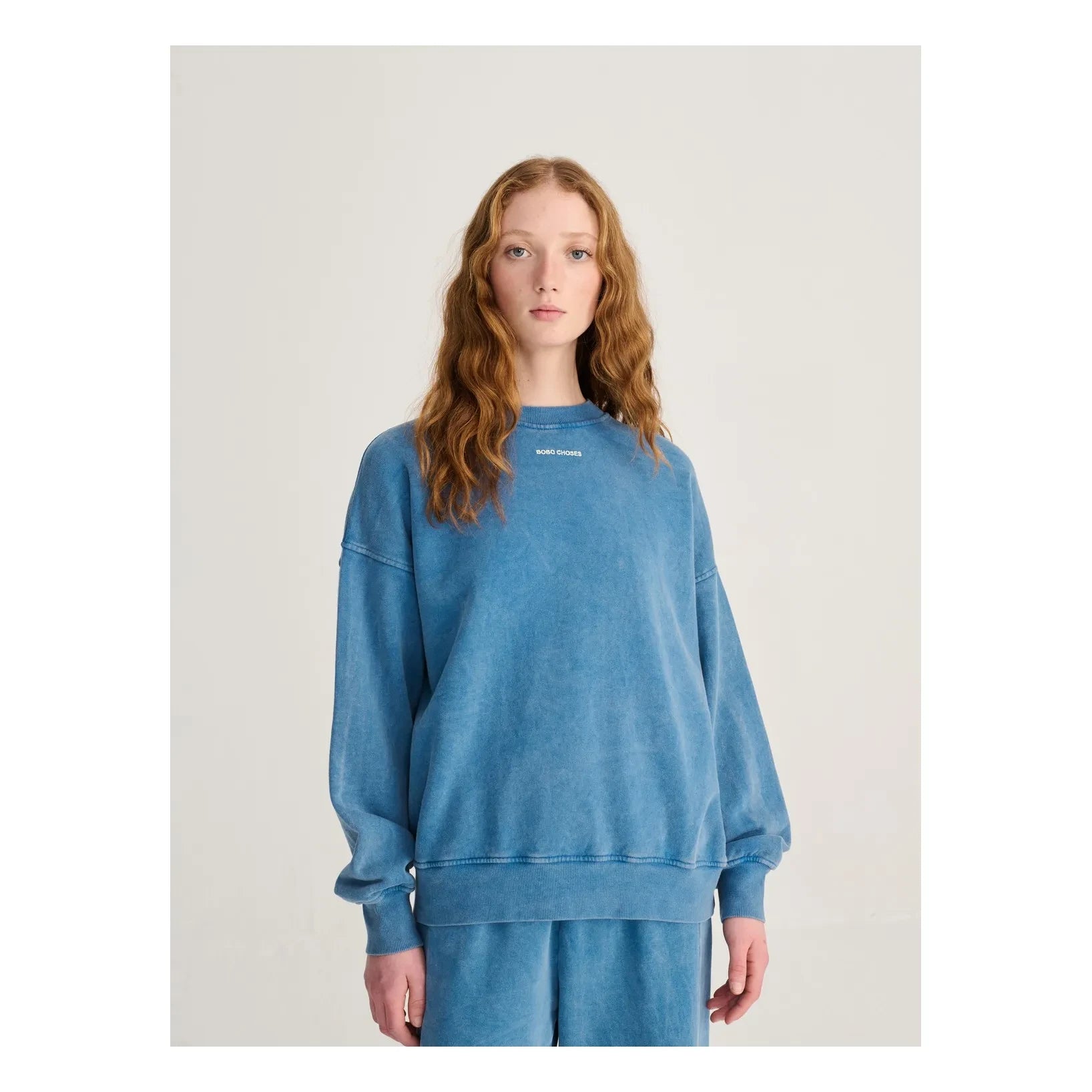 Bobo Choses - Ease Organik Pamuk Sweatshirt | Mavi