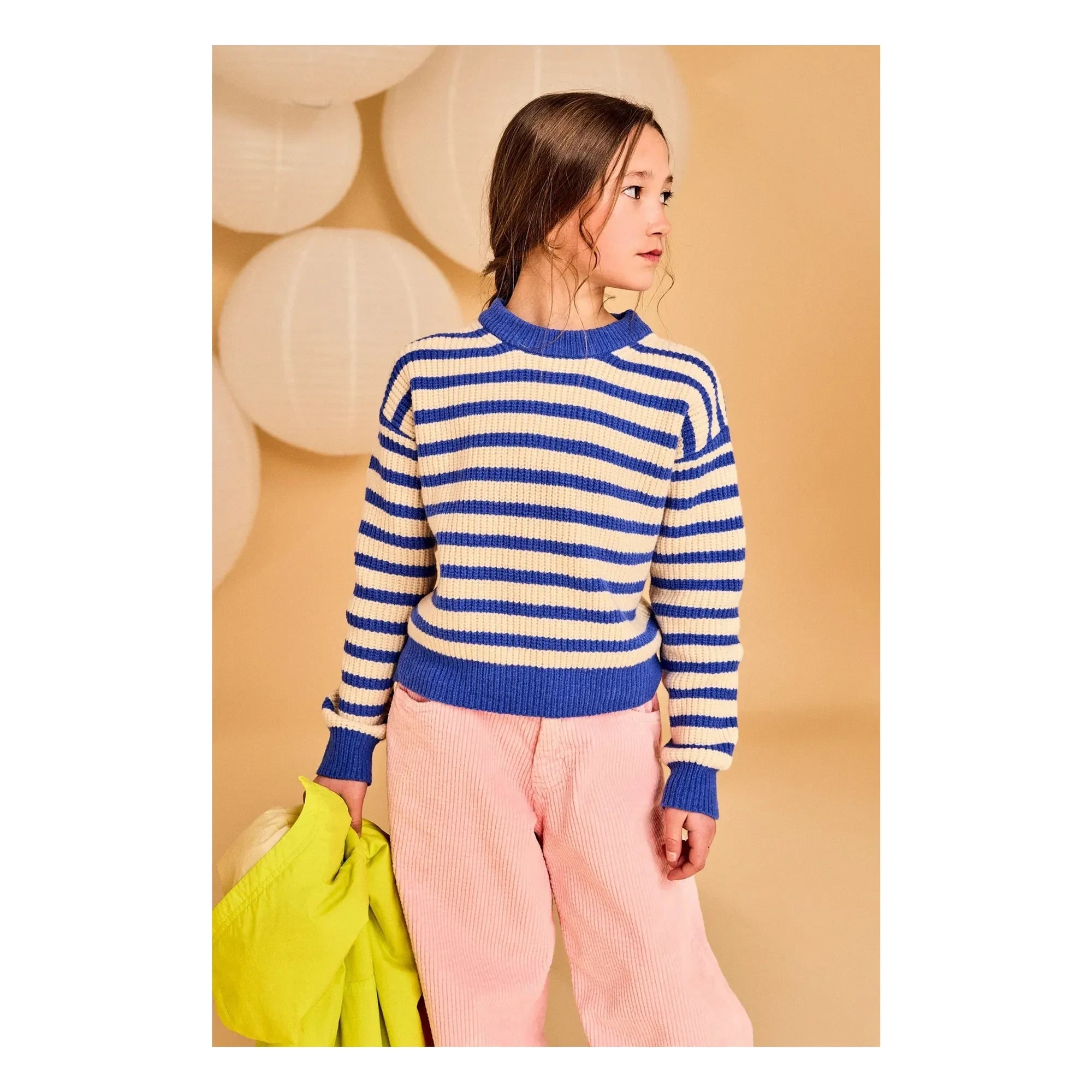 AO76 - Carla Gestreifter Pullover | Blau