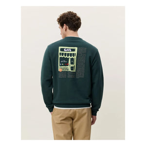 Les Deux - Sweat Café | Dunkelgrün
