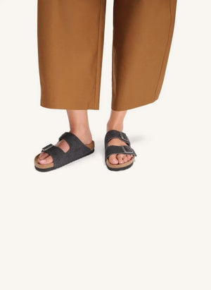 BIRKENSTOCK - Arizona Süet Sandalet | Koyu gri