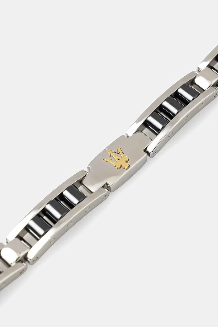 MASERATI Herren Armband aus Edelstahl CERAMIC