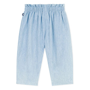 Petit Bateau - Leinenhose | Hellblau