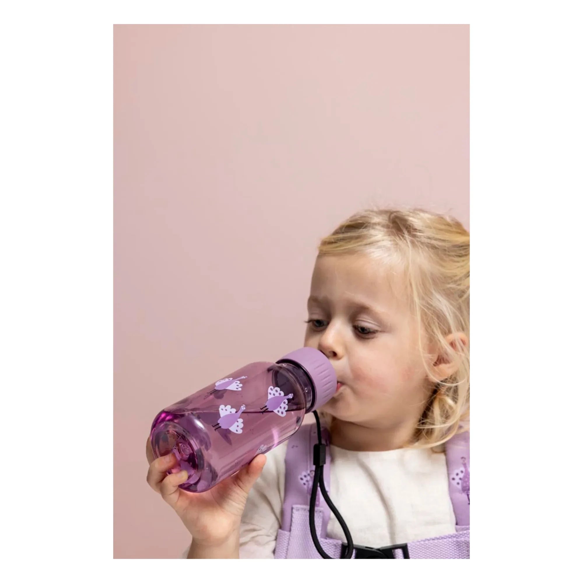 Trixie - Tritan™ su şişesi 350 ml Gururlu Tavuskuşu | Mor