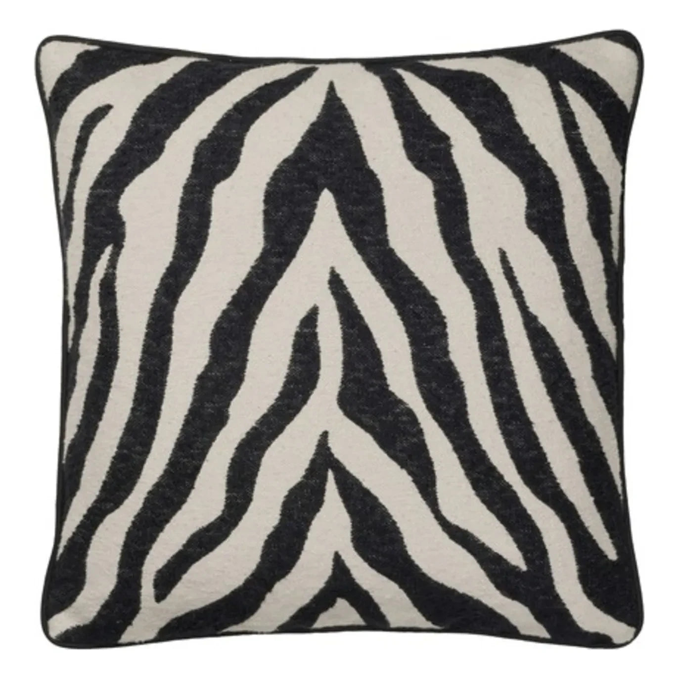 Broste Copenhagen - Zebra Kissenbezug | Noir/Blanc