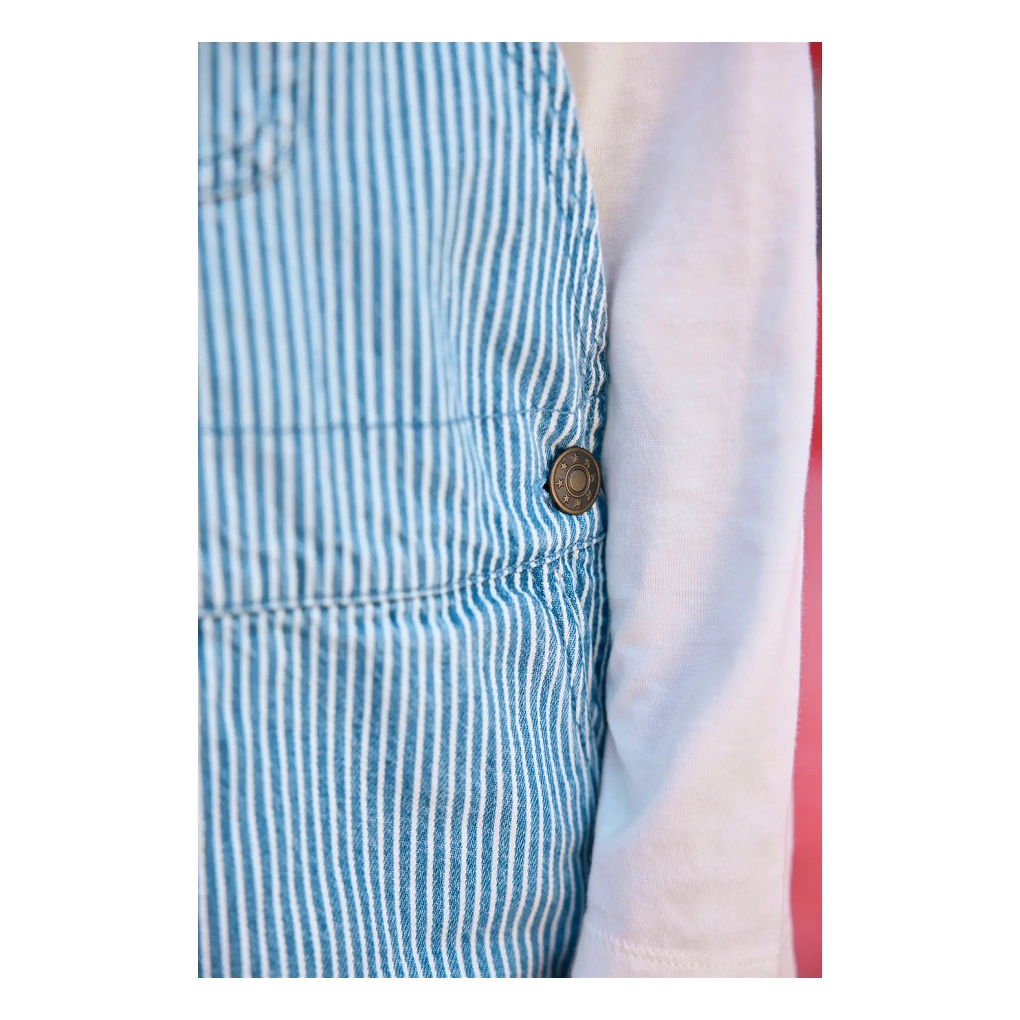 Bonton - Nope Gestreifte Latzhose | Blau