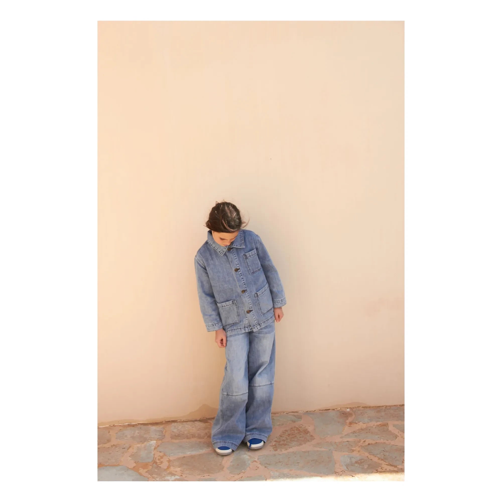 Longlivethequeen - Jeansjacke mit Taschen | Hellblau Jeans