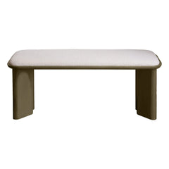 Gabrielle Paris - Bank aus lackiertem Holz „Lake“ | Khaki