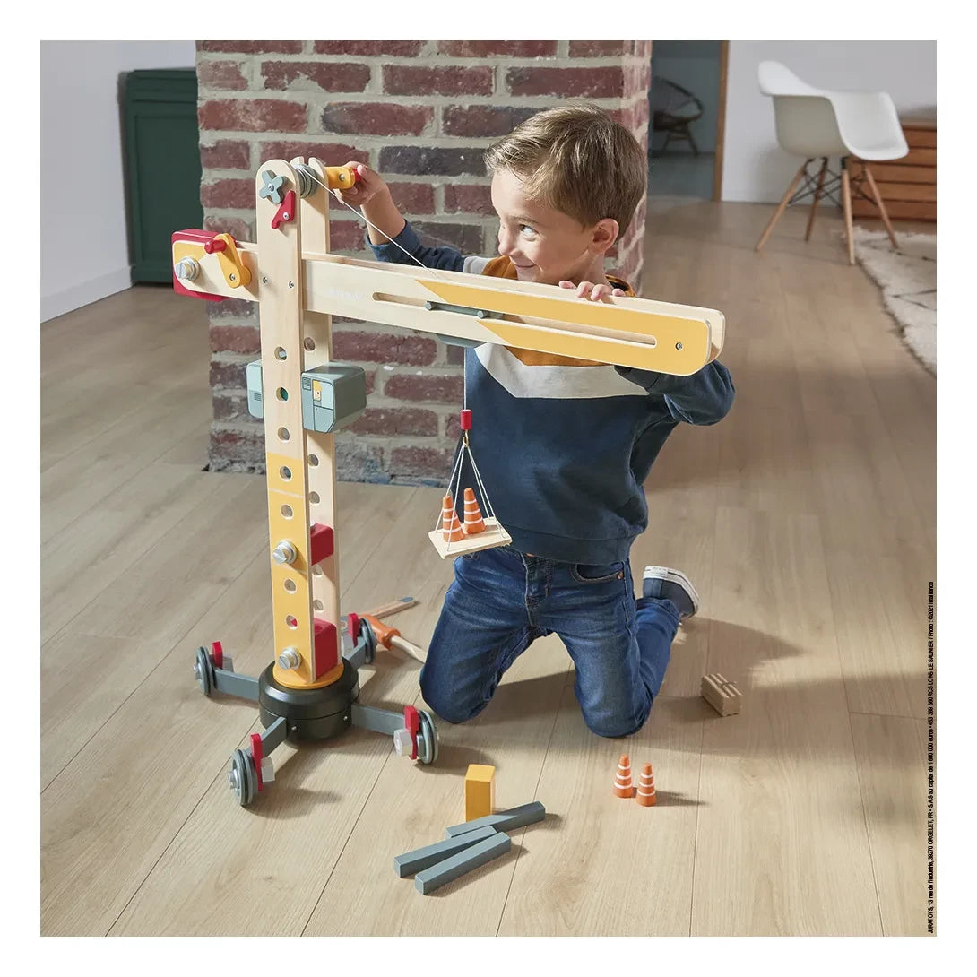 Janod - Großer Spielzeugkran