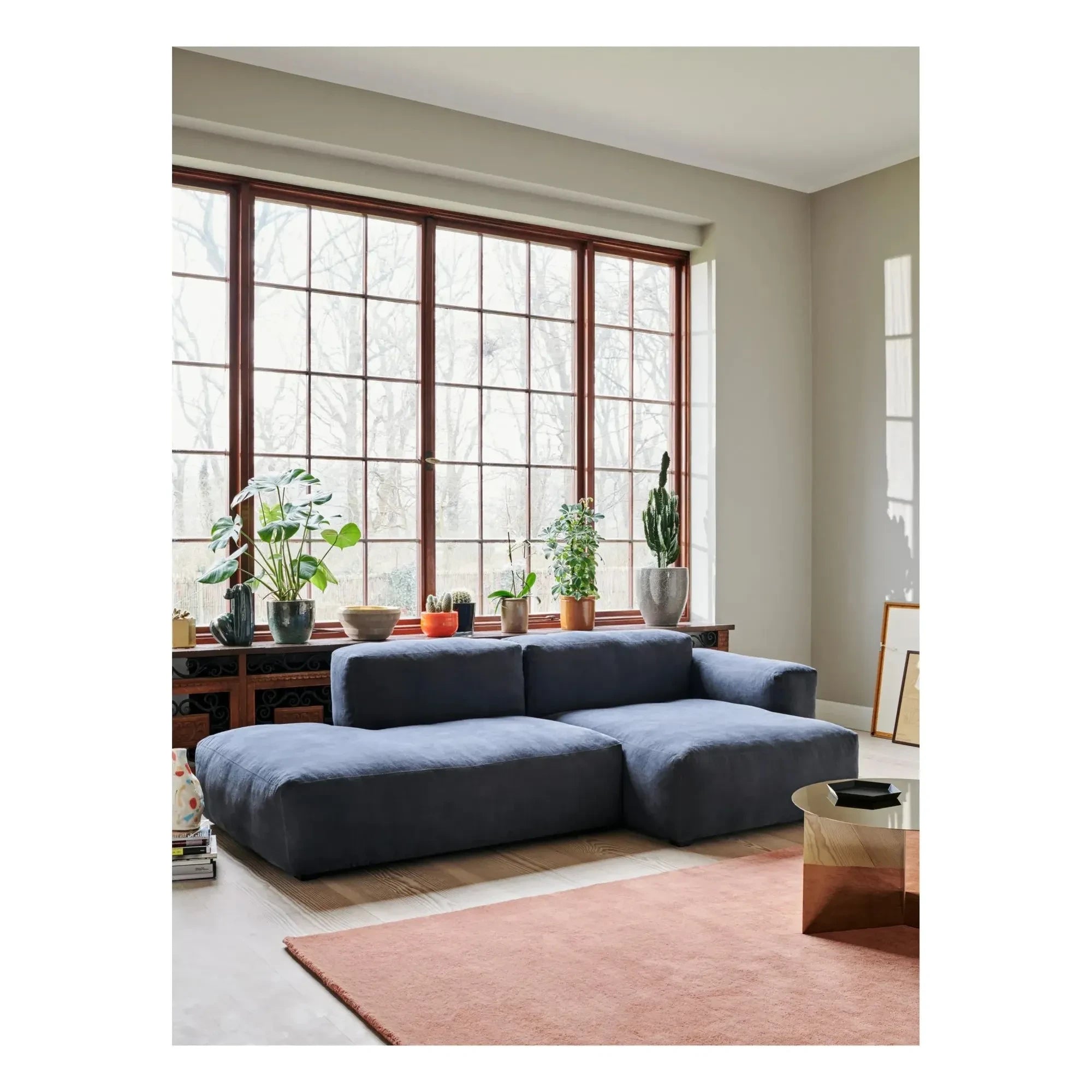 Hay - Mag Soft Low Arm Sofa 2,5-Sitzer Kombination 3 | Dunkelblau