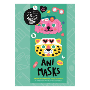 Omy x Gallimard Jeunesse – Dekorationsset mit 6 Tiermasken