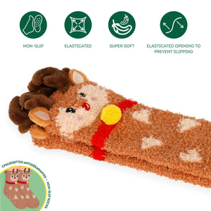 Legami - Rentiere Anti-Rutsch Socken für Erwachsene - Perfekte Passform!