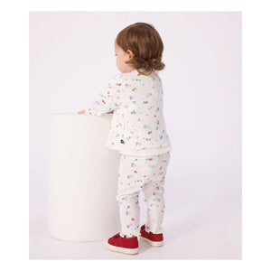 Petit Bateau - Vilet Fleuri | Weiß