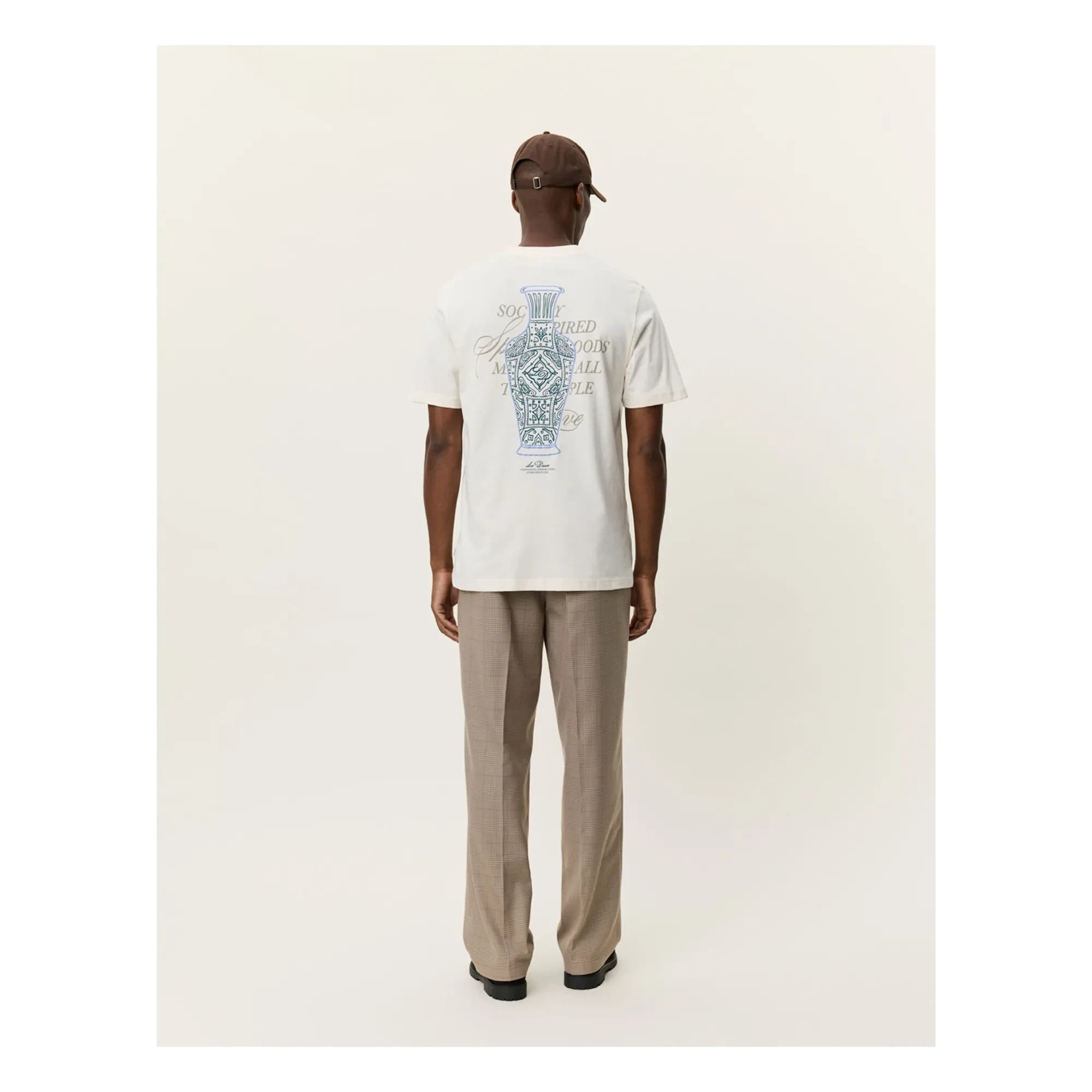 Les Deux - Ben Faience Organik-Baumwoll-T-Shirt | Creme