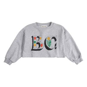 Bobo Choses - Bio-Baumwolle Sweat Crop BC | Grau meliert