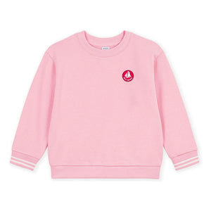 Petit Bateau - Organik pamuk logo sweatshirt | Pembe