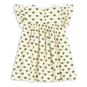 Konges Sløjd - Coco Hearts Bio-Baumwollkleid | Ecru