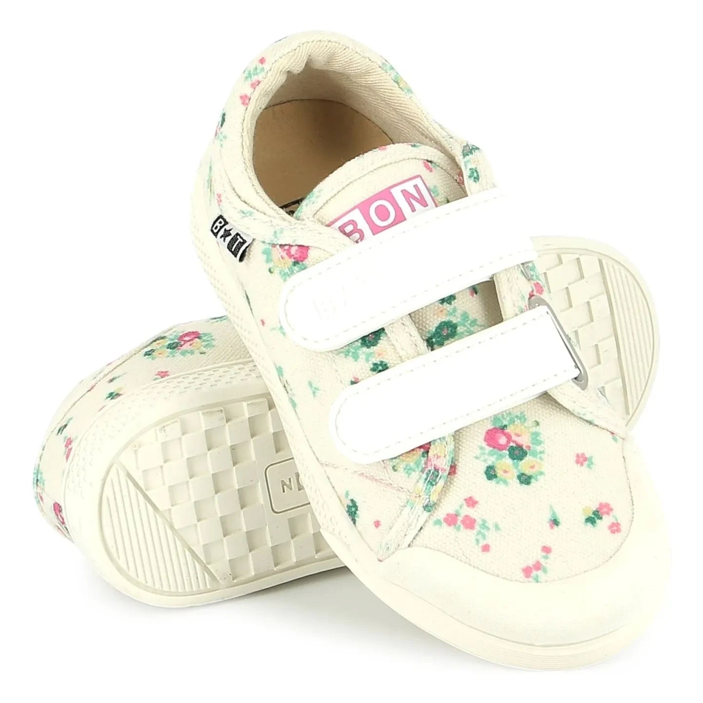 Bonton - Flowery Izy Kratzige Sneaker | Ecru