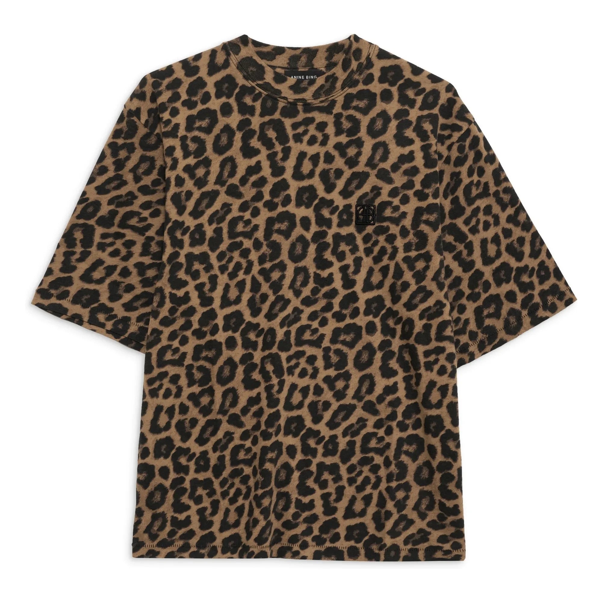 Anine Bing – Avi T-Shirt | Leopardenmuster