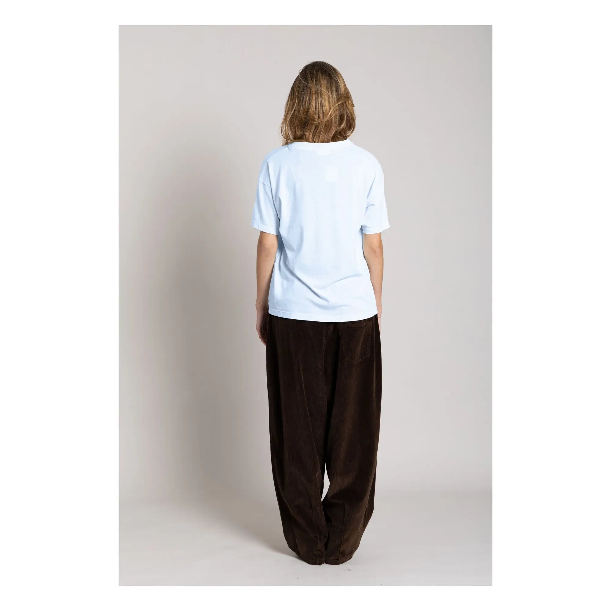 Smallable Woman - Hana T-Shirt aus Bio-Baumwolle | Eisblau