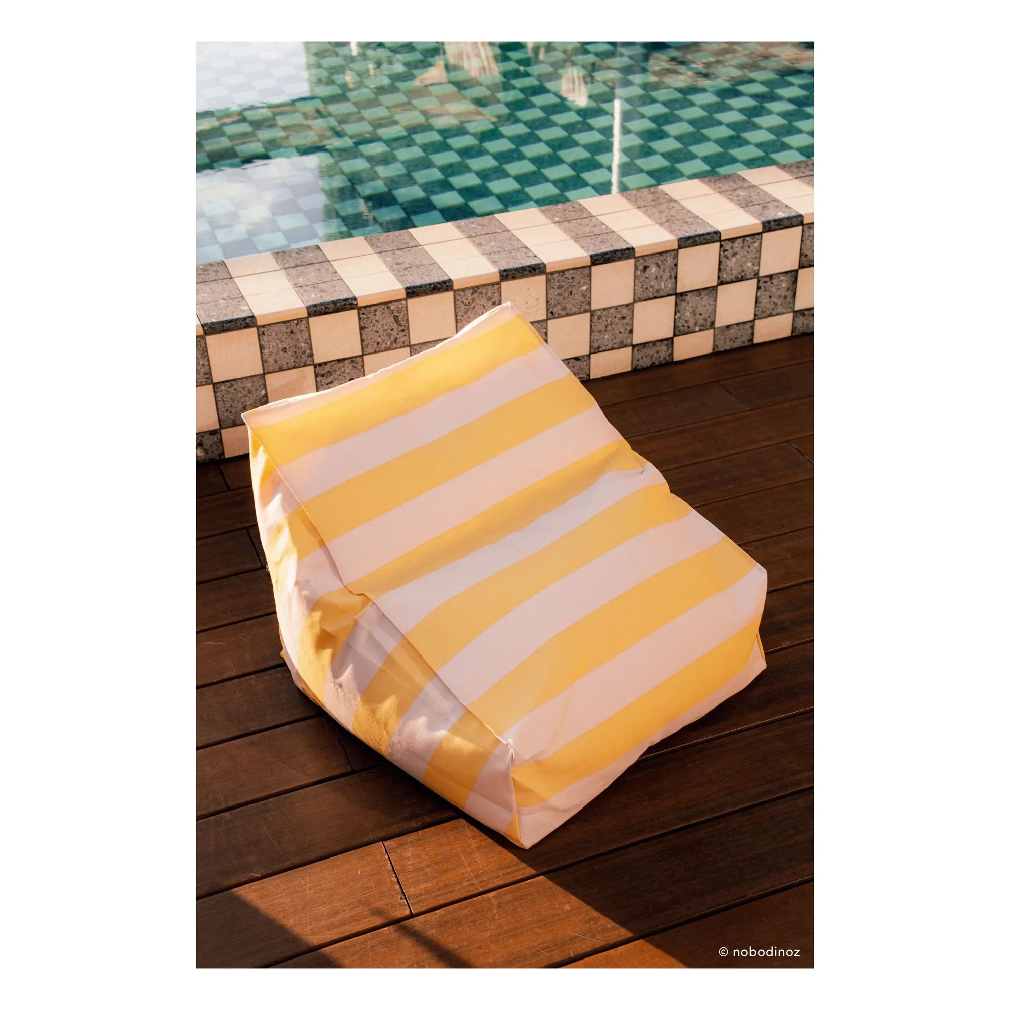 Nobodinoz - Vibes Outdoor Pouf | Gelb