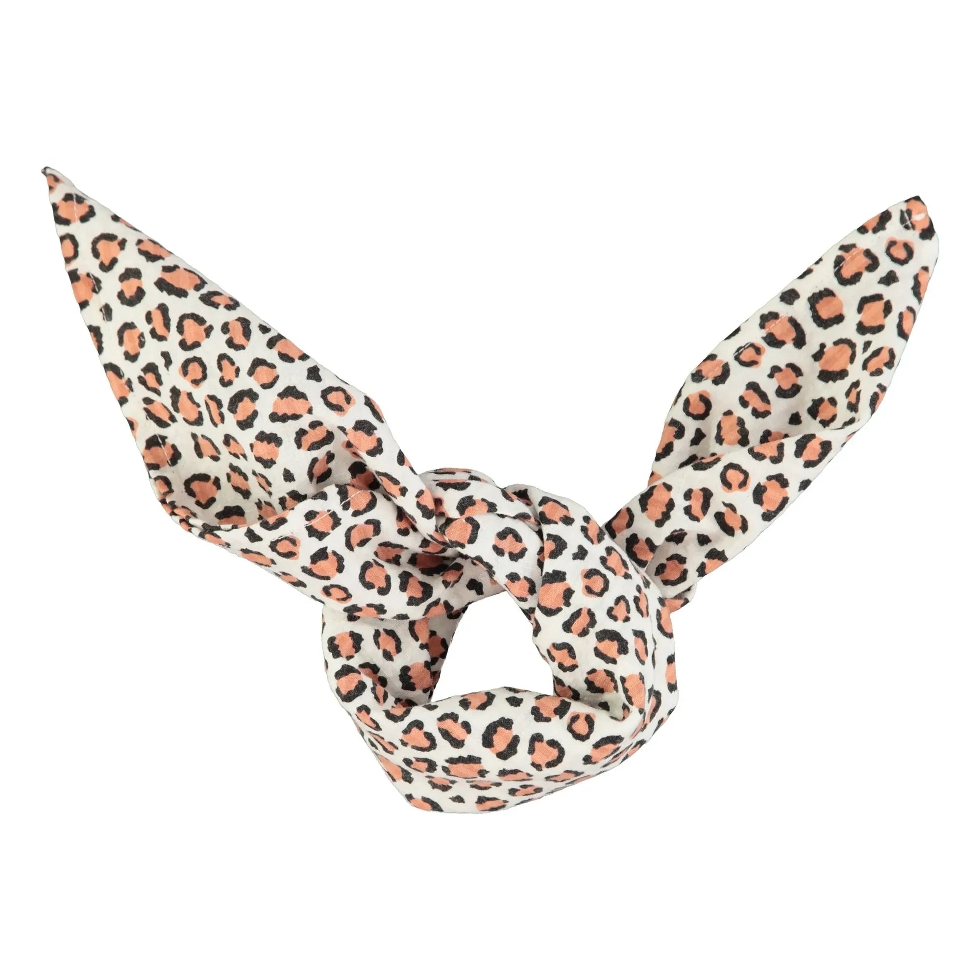 Piupiuchick - Leoparden-Bandana aus Bio-Baumwolle | Ecru