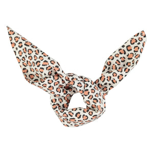 Piupiuchick - Leoparden-Bandana aus Bio-Baumwolle | Ecru