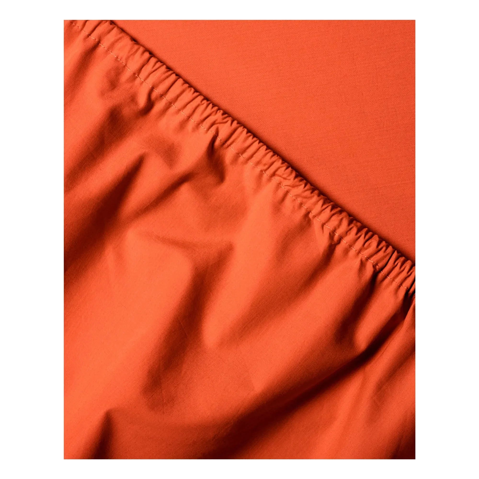 Suite 702 - Spannbettlaken aus Bio-Perkal – Mohnblumen-Orange | Orange