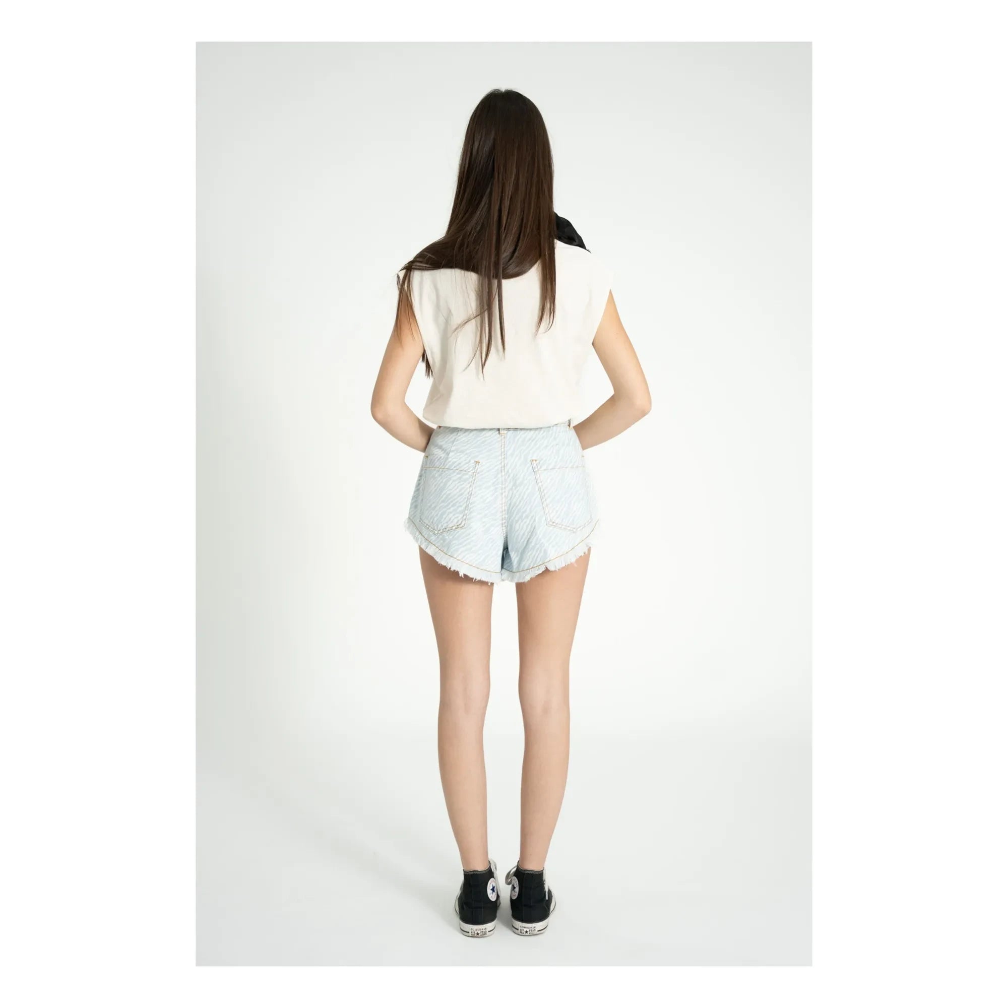 Sisters Department - Baumwoll-Shorts | Denim Blau