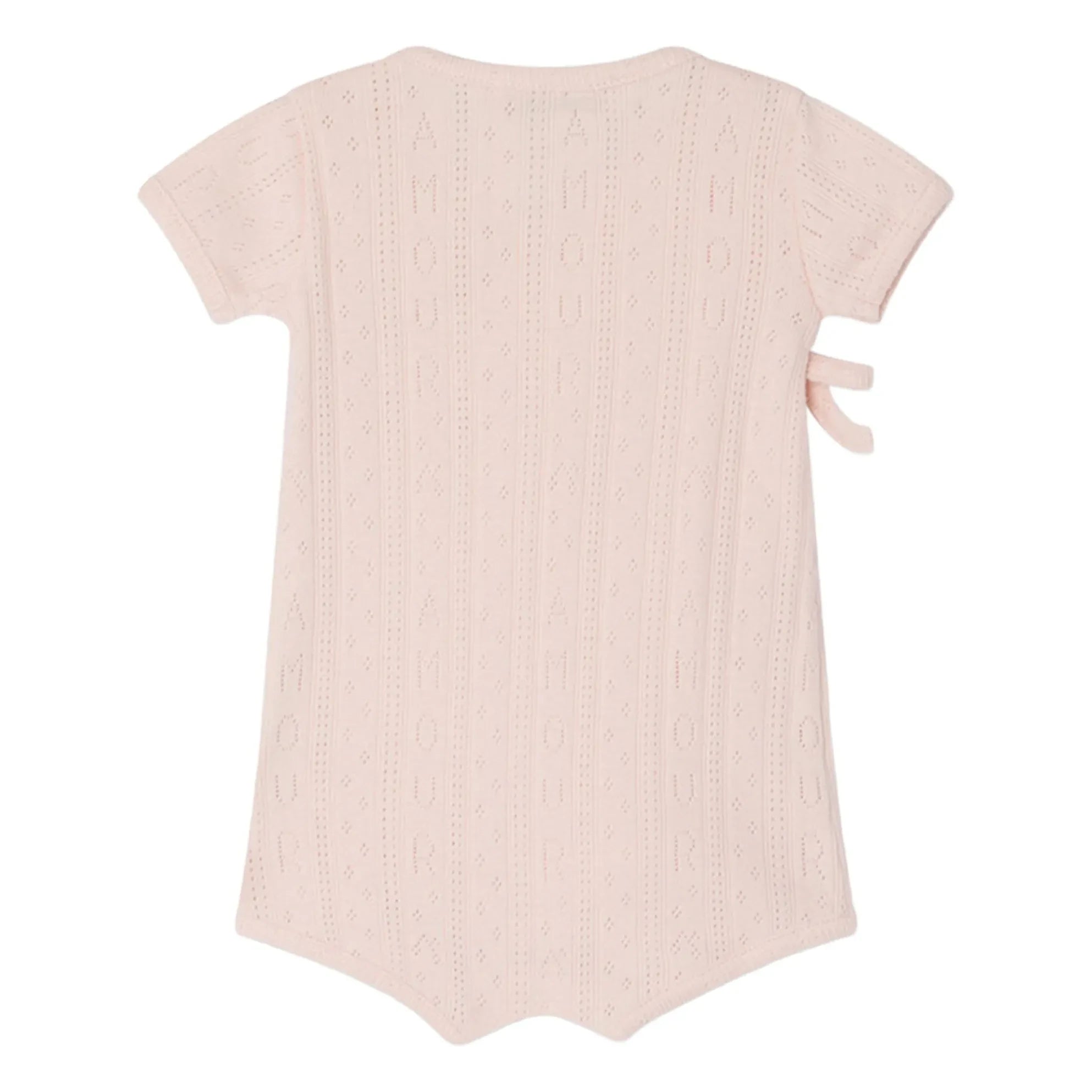 Bonpoint - Pointelle Chamomile Organic Cotton Playsuit | Puderrosa