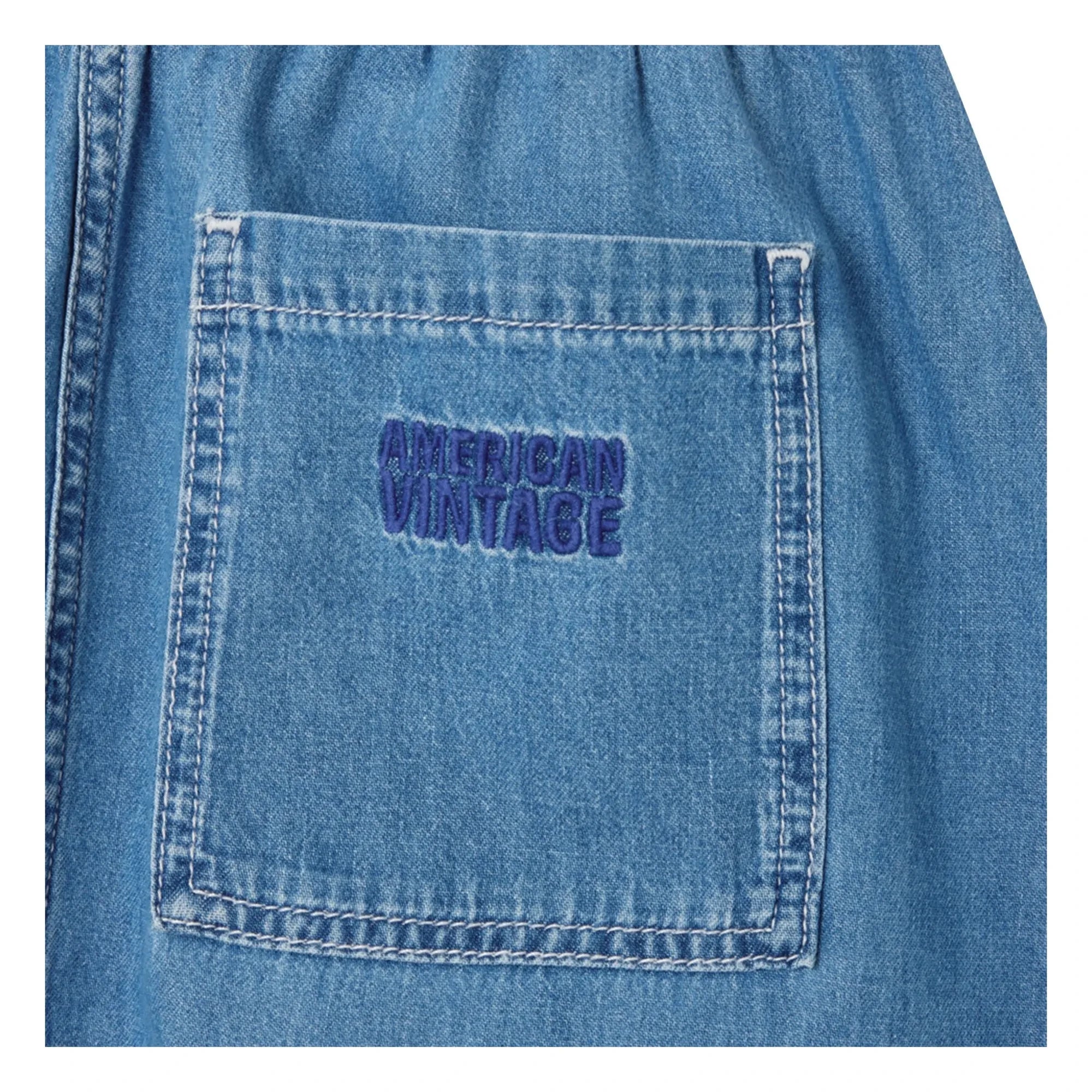 American Vintage - Izeway Baumwollrock | Blau