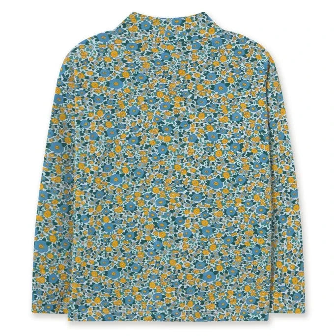 Tinycottons – Gerippter Rollkragenpullover aus Bio-Baumwolle mit Streifen | Blau