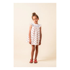 birinit - Monzón Bio-Baumwoll-Rüschenkleid | Weiß