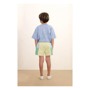 Tinycottons - Farbblock-Shorts | Blau