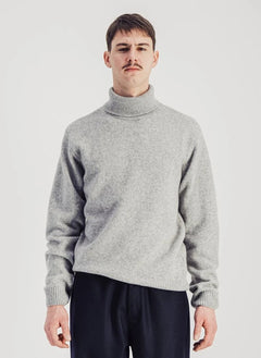 Parages - Michel Superfeine Merinowolle Pullover | Grau Melange