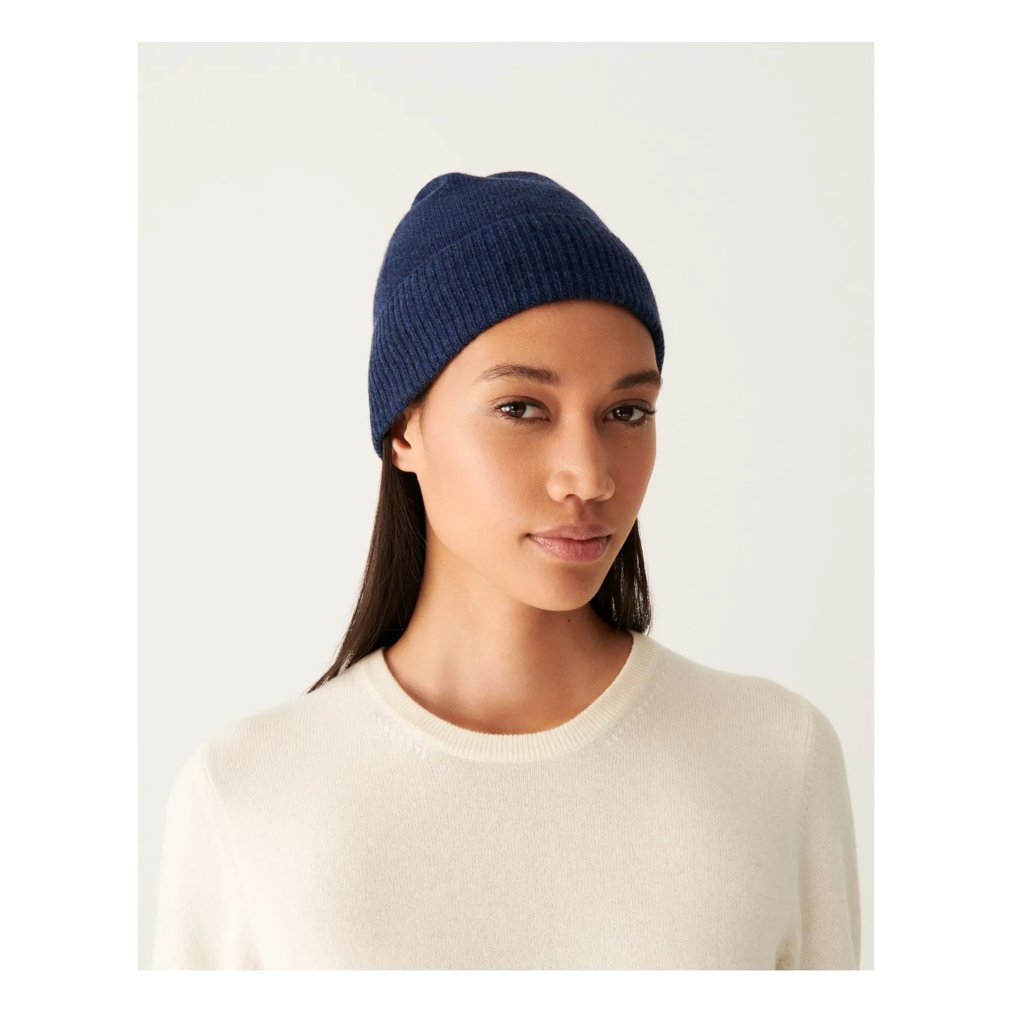 Bompard – Klassische Kaschmirmütze | Marineblau
